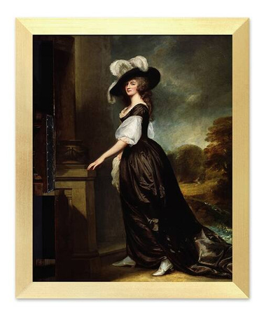 George Romney - Charlotta, Lady Milnes - 30x35 cm - G94259