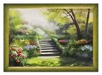 Architektura - W parku - 73x103 cm - G04025