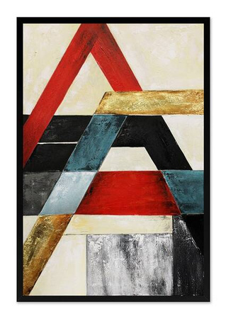 Obraz olejny - abstrakcja - 63x93 cm - G103893