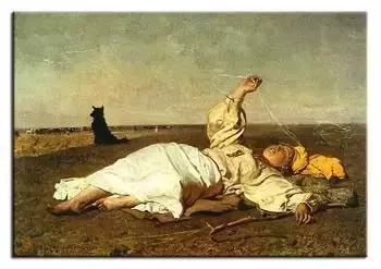 Józef Chełmoński - Babie lato - 50x70 cm - G92680