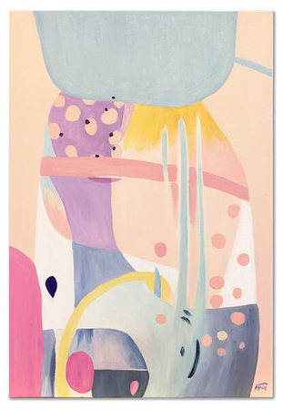Abstrakcje - Pastelowa impresja - 60x90 cm - G99804