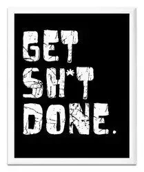 Cytaty, hasła, napisy - Get done - 23x28 cm - G98471