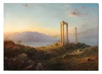 Frederic Edwin Church - Ruiny w Baalbek - 60x90 cm - G94471