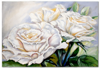 Obraz olejny - Kwiaty nowoczesne - 80x120 cm - G119271