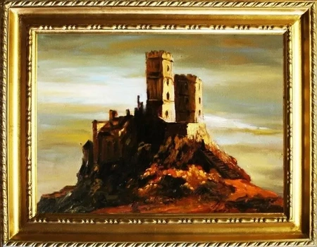 Zamki i pałace - Ruiny zamku na wzgórzu - 40x50 cm - G05239