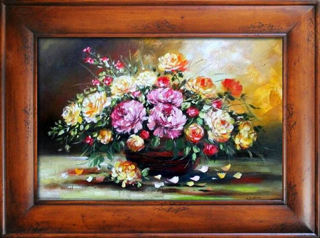 Róże - Polny bukiet - 87x117 cm - G01754