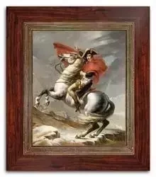 Jacques Louis David - Napoleon przekraczający Przełęcz Świętego Bernarda w 1800 roku - 36x31 cm - G95132