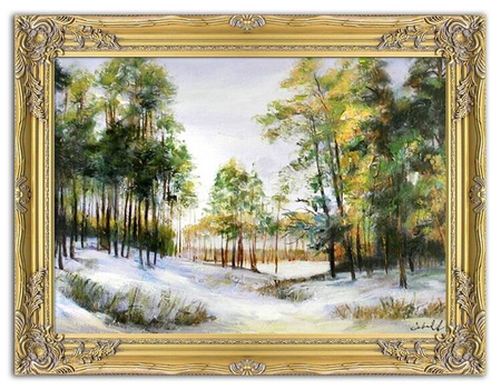 Pejzaż tradycyjny - Świeży śnieg - 64x83 cm - G00177