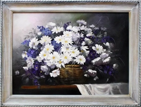 Inne - Stokrotki i chabry - 64x84 cm - G17320