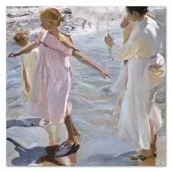 Joaquin Sorolla Y Bastida - Czas na kąpiel - 60x60 cm - G100629