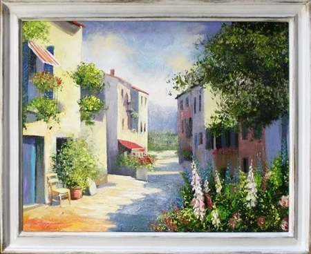 Architektura - Białe miasto - 53x64 cm - G06395