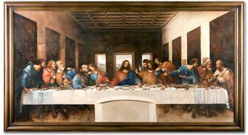 Obraz olejny - Religijne - Leonardo da Vinci - Ostatnia wieczerza - 89x164 cm - G105607