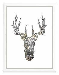 Geometryczny jeleń - 33x43 cm - G100237