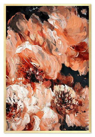 Obraz olejny - Kwiaty nowoczesne - 63x93 cm - G109606