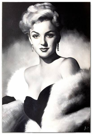 Ludzie - Marylin w futrze - 60x90 cm - G100849