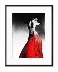 Czerwona suknia - 21x26 cm - G98019