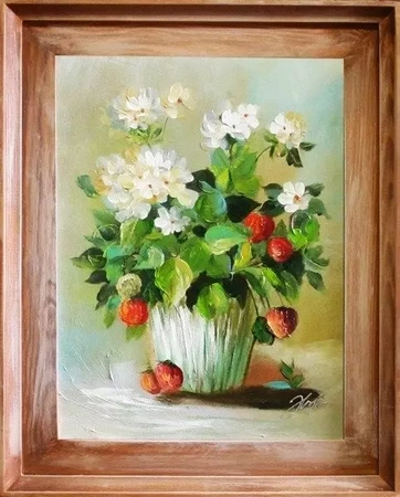 Bukiety mieszane - Poziomki - 40x50 cm - G06623