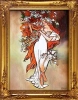 Obraz olejny - Alfons Mucha - Wiosna - 40x50 cm - G03840