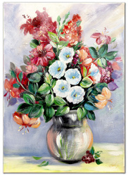Obraz olejny - Bukiety mieszane - 110x150 cm - G119123