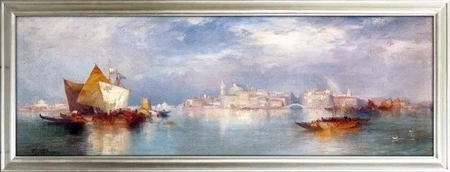 Krajobrazy - Pastelowy port - 62x162 cm - G94504