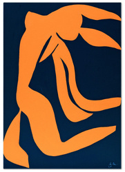 Obraz olejny - Wielcy mistrzowie - Henri Matisse - Pomarańczowy akt - 120x180 cm - G118797