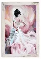 Ludzie - Pastelowa suknia - 75x105 cm - G100774