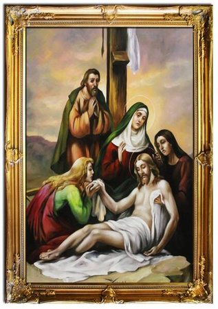 Droga krzyżowa - Jezus zdjęty z krzyża - 75x105 cm - G01629