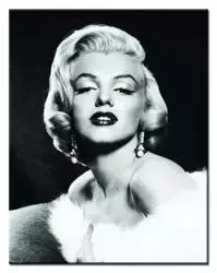 Marilyn Monroe - Brylantowe kolczyki - 40x50 cm - G17829