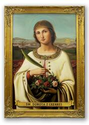 Obraz olejny - Religijne - Portret św. Dorota z Cezarei - 74x104 cm - G118286