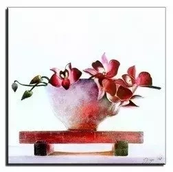 Feng shui - Purpurowa orchidea - 60x60 cm - G01653