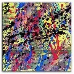 Abstrakcja - Styl Pollocka - 80x80 cm - G92950