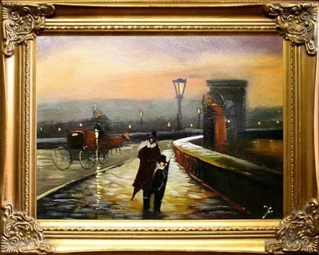 Architektura - Powrót o zmierzchu - 40x50 cm - G04830