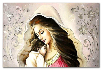 Obraz olejny - Obrazy Maryjne - Maria z Jezusem - 60x90 cm - G119346
