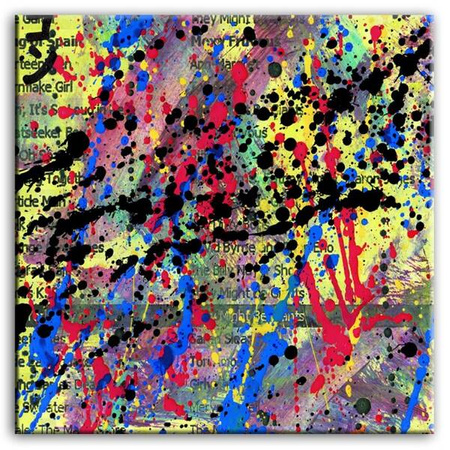 Abstrakcja - Styl Pollocka - 80x80 cm - G92950