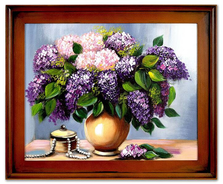 Obraz olejny - Kwiaty - 48x58 cm - G15519