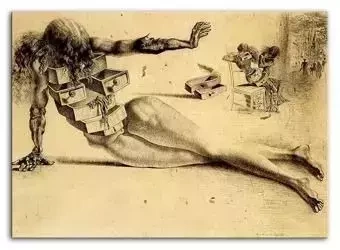 Salvador Dali - Miasto szuflad - 50x70 cm - G93751