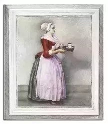 Jean-Étienne Liotard - Dziewczyna z czekoladą - 53x64 cm - G02378