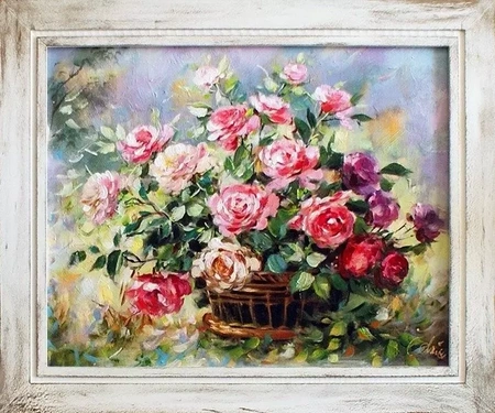 Róże - Kwiaty Zuzi - 53x64 cm - G15822