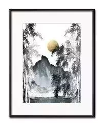 Passe partout - Księżyc nad górami - 21x26 cm - G98892