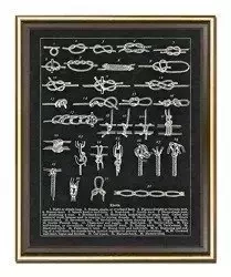 Węzły żeglarskie - 23x28 cm - G100493