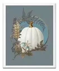 Biała dynia - 23x28 cm - G97976