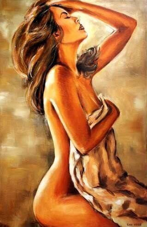 Akty - Budząc się rano - 60x90 cm - G03007