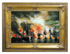 Marynistyka - Płonąca flota - 90x120 cm - G04169