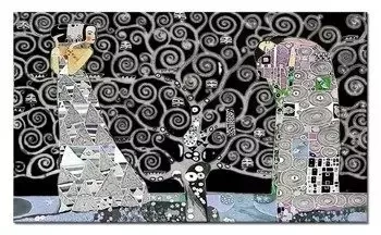 Obraz olejny - drzewo życia, Gustav Klimt - 195x115 cm - G104342