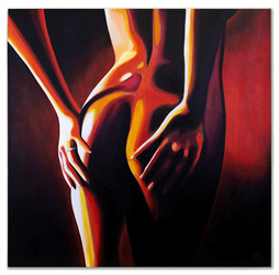 Obraz olejny - Akty do sypialni - 90x90 cm - G00420