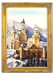 Obraz olejny - Zamki i pałace - 74x104 cm - G118665