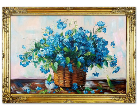 Obraz olejny - Bukiety mieszane - 74x104 cm - G118357