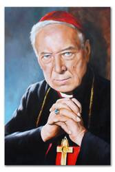 Obraz olejny - Religijne - Portret Kardynała Wyszyńskiego - 60x90 cm - G116670