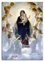 William Adolphe Bouguereau - Madonna z aniołami - 50x70 cm - G93754