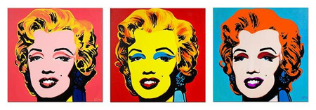 Obrazy olejne - Pop Art - 60x60 cm x3 - G105730